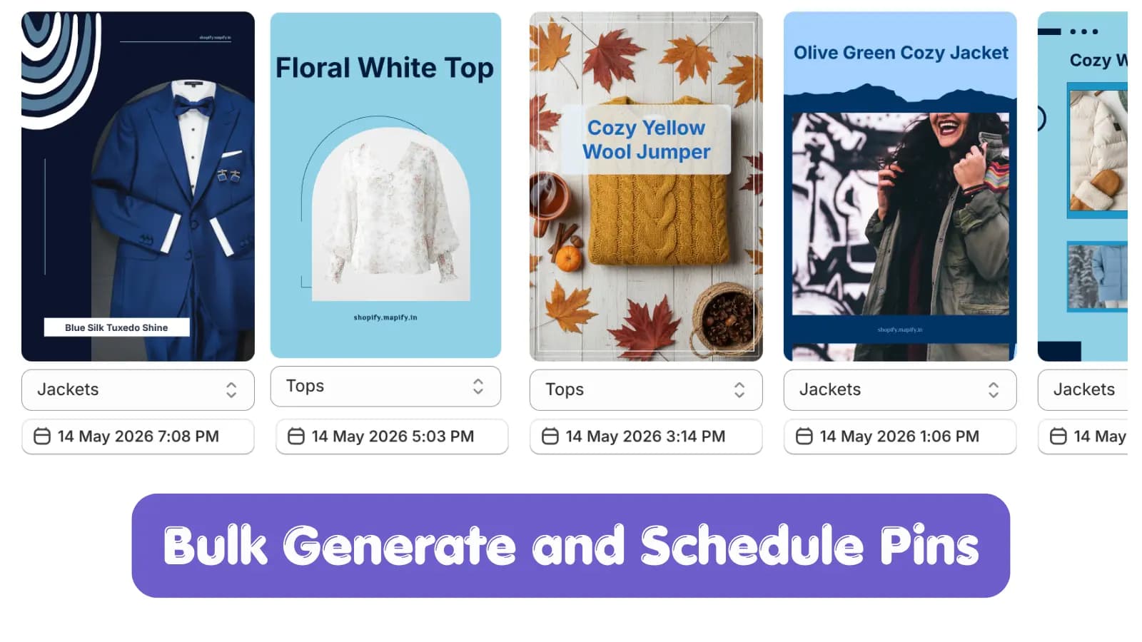 Bulk Generate and Schedule Pins