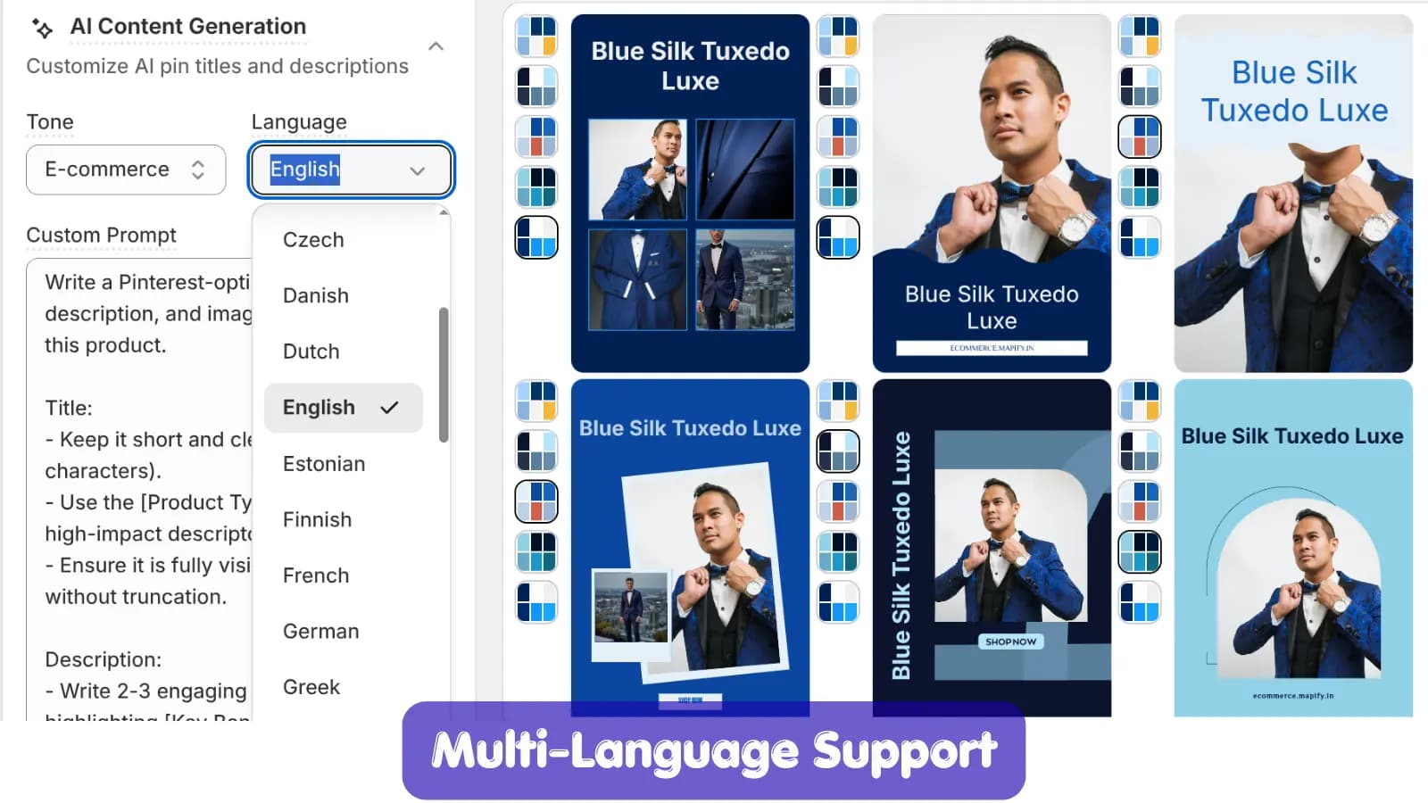 Multi-Language Support