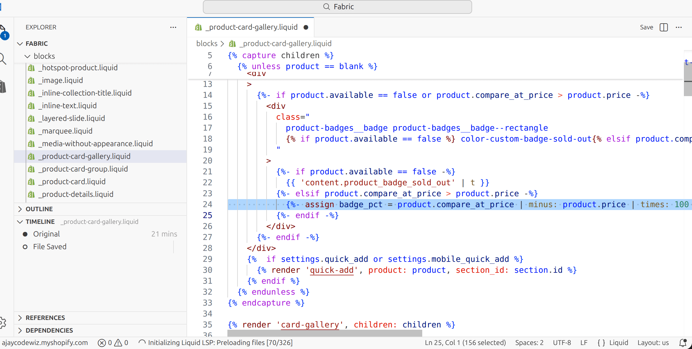 The badge code in _product-card-gallery.liquid