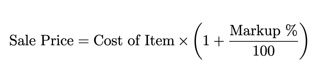 Markup Formula
